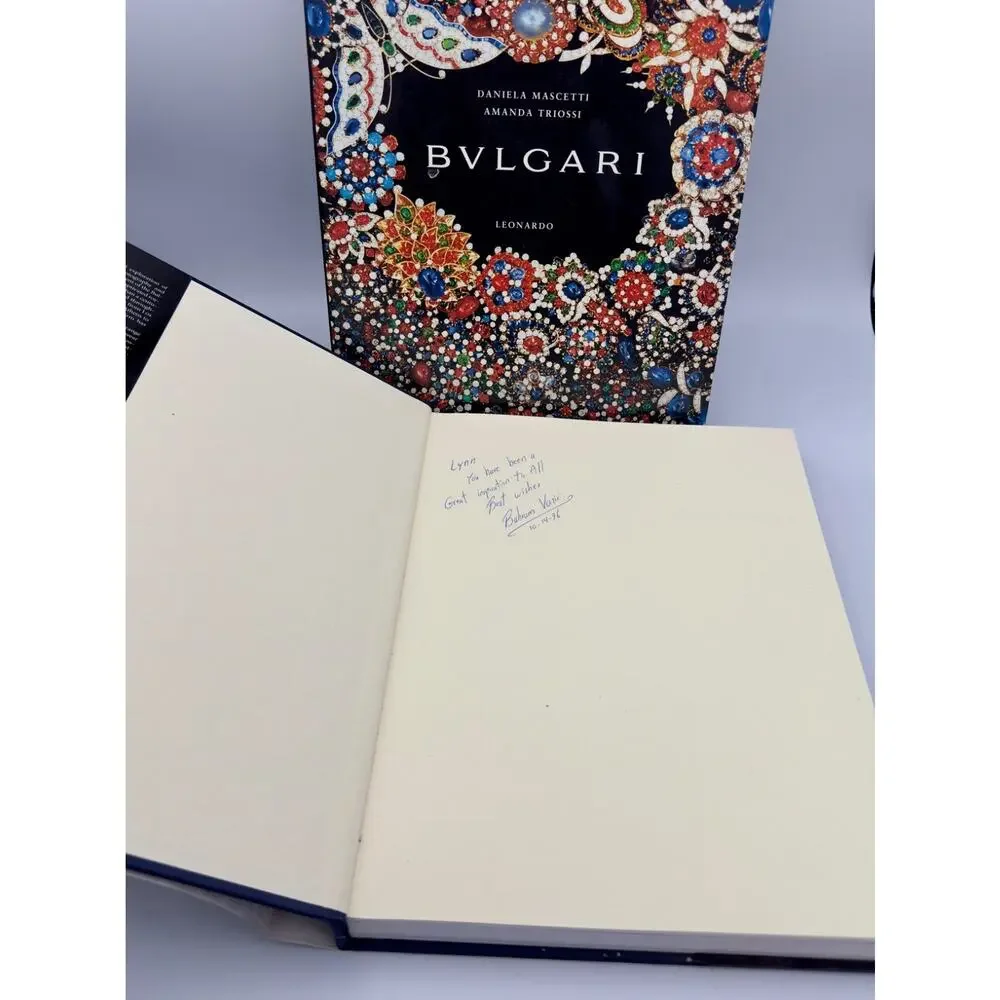 Signed BVLGARI 1996 1st Ed Book Inscribed by Bvlgari Jeweler Bahram Vaziri